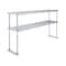 Amgood 14 in. x 60 in. AmGood Stainless Steel Double Deck Over Shelf DOS-1460-Z - alternate 1